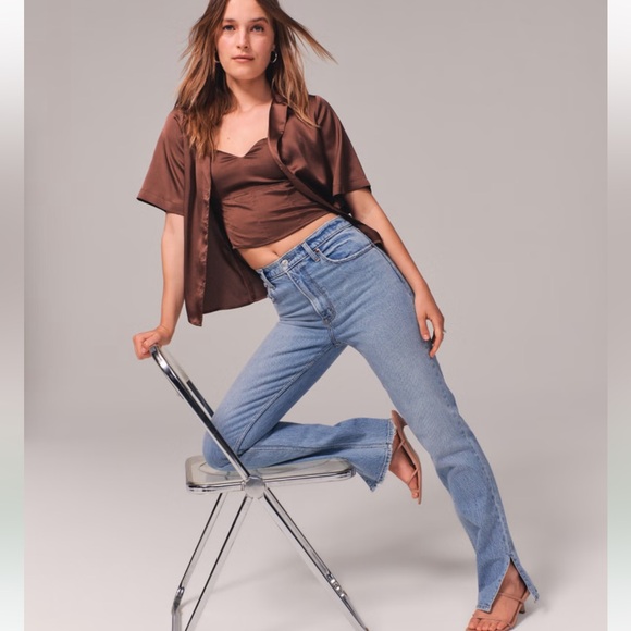 Abercrombie black vent hem Jean - Picture 11 of 11